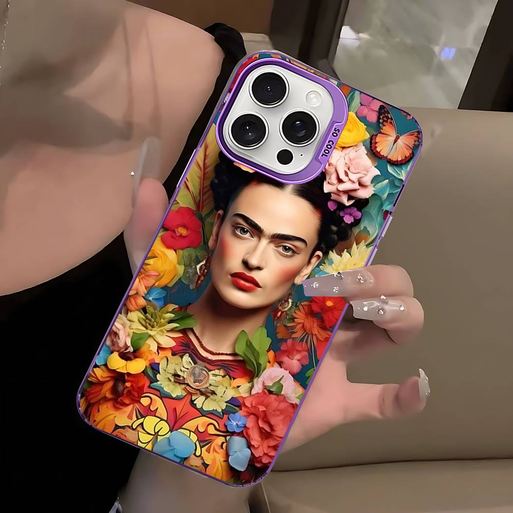 Fashion F-Frida K-KahlosS For IPhone 17 16 15 14 13 12 11 Pro Max Plus Colorful Shockproof Back Phone Case
