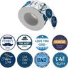 Round Dad Sticker Decal Father's Day Sticker Envelope Sealing Sticker Happy Father's Day Sticker Decorations