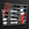 4pcs/set Car Door Handle Sticker Vinyl Decal For Jeep Grand Cherokee Wrangler JK Gladiator Compass Renegade Patriot Liberty