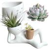 GOOD-Lazy Guy Planter Resinlazy Little Character Flowerpot Unique Lying Down Figure Planter Succulent Pot Home Garden Decoration