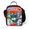 Bolsa Térmica Grande Capacidade Infantil Super Zings SuperThings para Menino Menina Estudante Piquenique ao Ar Livre Reutilizável Térmica Cooler Lancheira