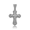Spicy Girl Shiny Full Diamond Cross Pendant Long Necklace - Non-Fading Hip Hop Halloween Collarbone Chain