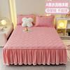 Cotton Quilted Bed Skirt With Elastic Hem Anti-Slip Mattress Protector Baby Safe A-Grade Bedding