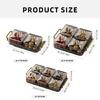 Nonslip Divided Snacks Fruit Tray With Lid Snacks Fruit Tray Removable Snacks Platter Candy Storage Box Easy to Use