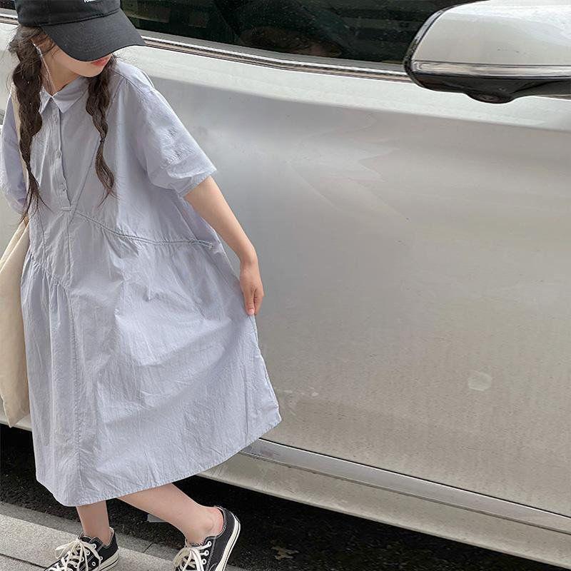 Girls Summer Polo Dress Preppy for Big Kids