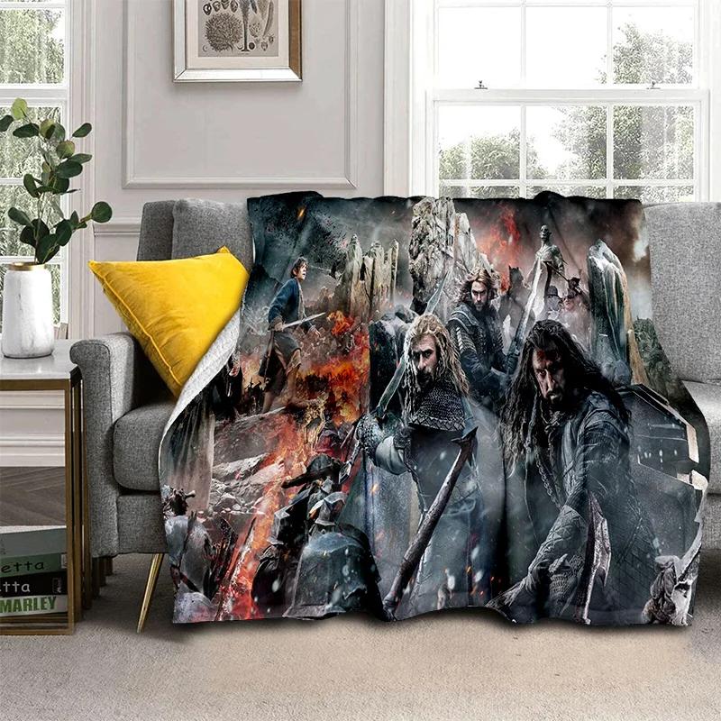 L-Lord of the Rings H-Hobbit HD Blanket,Soft Throw Blanket for Home Bedroom Bed Sofa Picnic Travel Office Cover Blanket Kids 3D