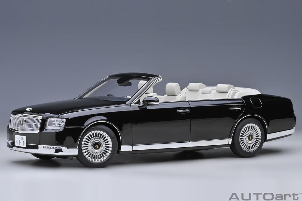 AUTOart Scale Toyota Century Convertible Kamui Eternal Black Finished Product 1/18