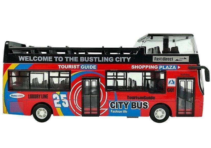 City Bus Double Decker Lights Sounds Metal