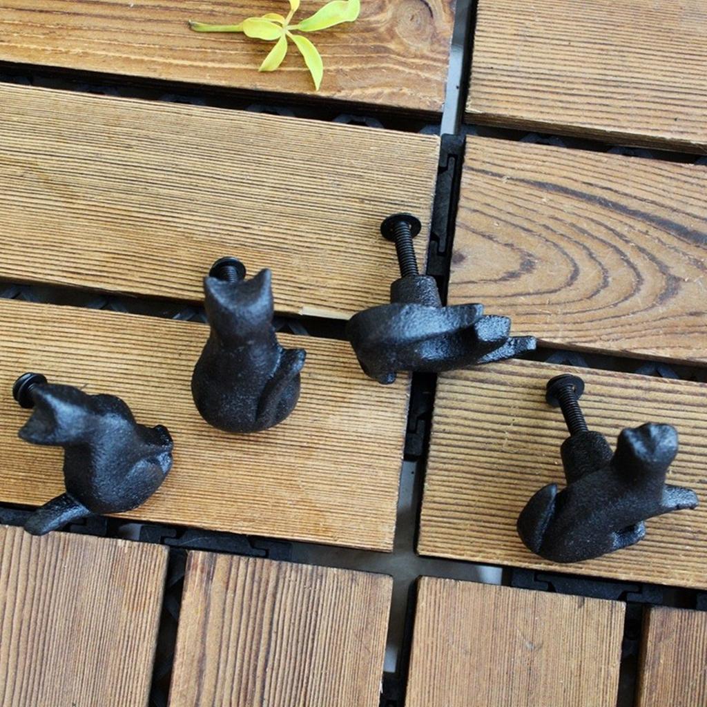 4ks Unikátní knoflík od šatní skříně Tvar kočky Skříňka Rukojeť zásuvky Skříňka táhne Jednoduchá dekorace nábytku Snadná instalace