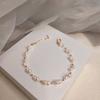 Freshwater Pearl Fish String Weaving Patterned Small Pearl Hand Chain Design Bracelet