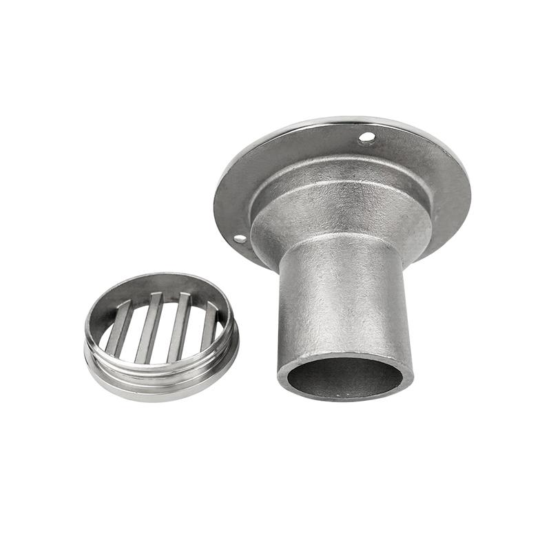 38MM 316 Stainless Steel Floor Deck Cockpit Drain Boats Removable Cover Straight Drain Marine Hardware Boat Accessories