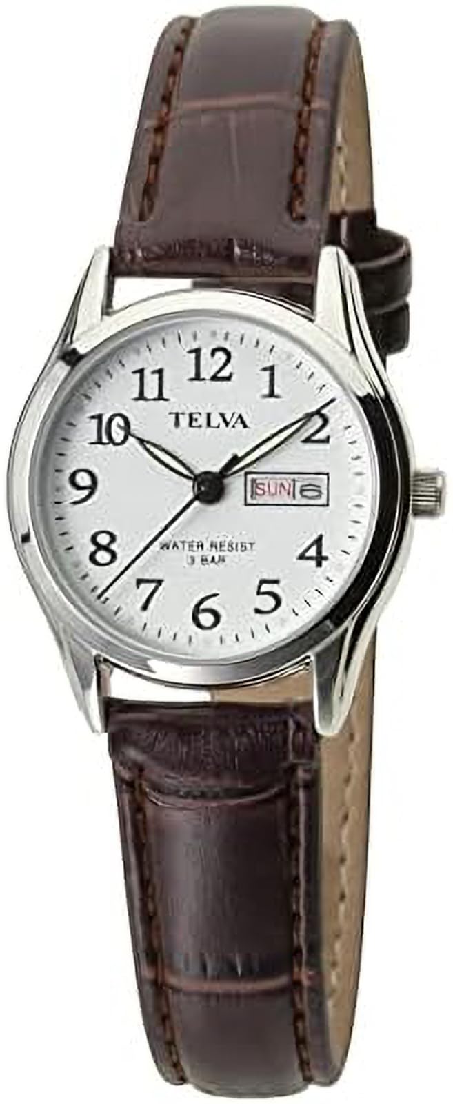

[Klefa] Analog Women s Watch Waterproof Leather Strap Brown TE-AL177-WTS