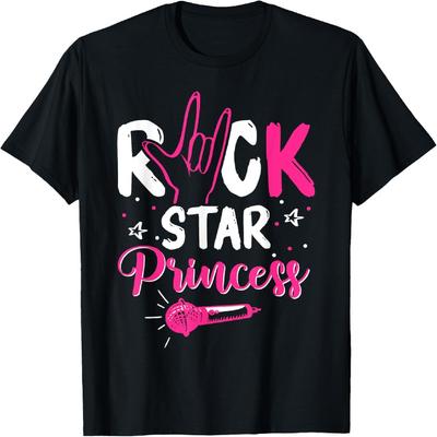 Damen Rocker Geburtstagskind Rock Star Prinzessin Party Musik T-Shirt