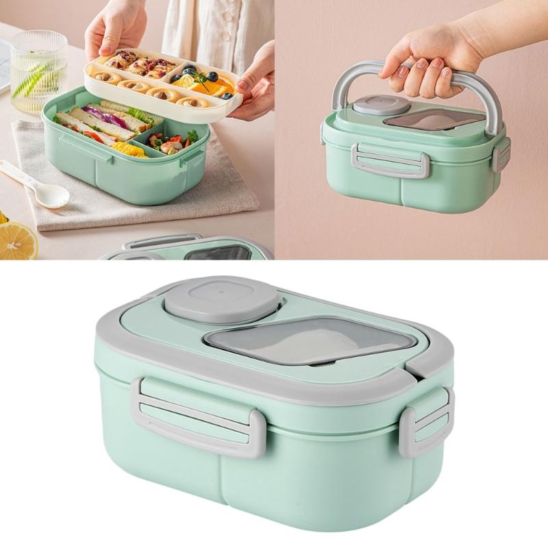 Leakproofs Bento Boxes with Compartment Lunch Container Food Storage Boxes Meal Preparation Lunch Container Easy To Clean