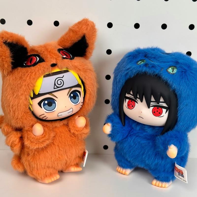 Hot Naruto Itachi Sasuke Kakashi Gaara Series Blind Box Trendy Toy Figure Plush Pendant Collection Birthday Present