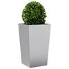 VidaXL Jardinière 45x45x75 cm acier galvanisé, jardinière d'extérieur, boîte à fleurs, boîte de jardin, jardinière de patio, 851104