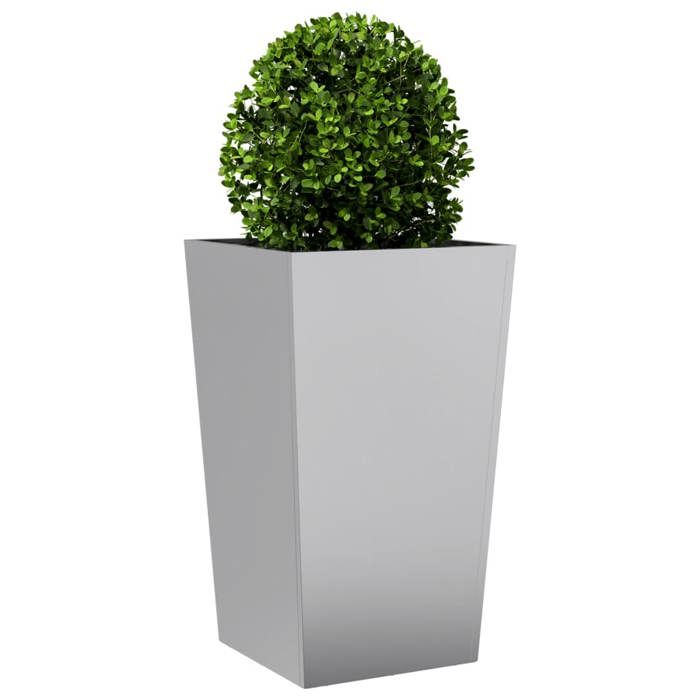VidaXL Jardinière 45x45x75 cm acier galvanisé, jardinière d'extérieur, boîte à fleurs, boîte de jardin, jardinière de patio, 851104