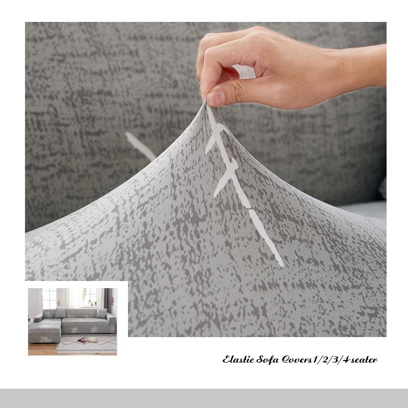 VIP LINK Sofa Cover Elastic Chaise Longue Sofa Cover for Living Room Stretch Covers for Corner Sofa L-shaped Need Buy 2pcs Cover