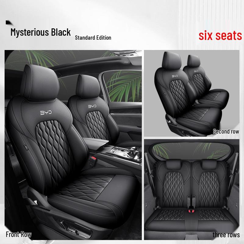 BYD Tang Full Leather Car Seat Cushion: Fits 5, 6, 7-Seater Models