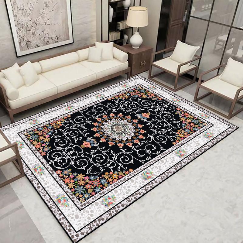 Living Room Persian Carpet Floor Mat Bedroom Sofa Coffee Table Tatami Easy To Maintain At Home Foot Mat