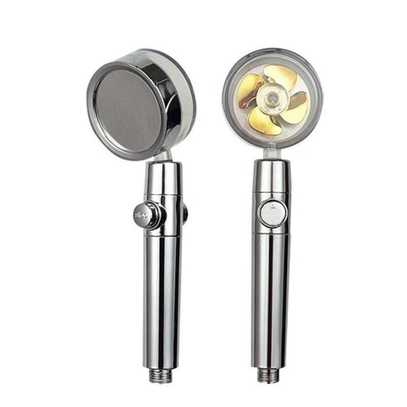 

Душова лійка під тиском, що заощаджує воду, що обертається на 360°, пропелерний вентилятор, що обертається під тиском, душова лійка, що обертається, Аксесуари для ванної кімнати золотий