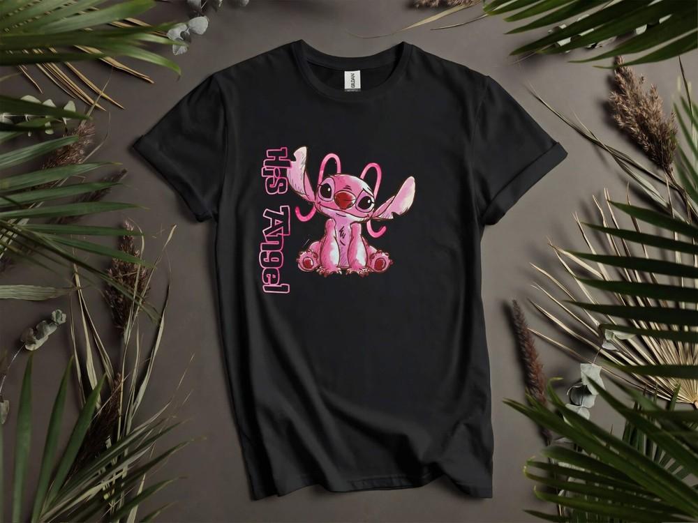 

His Angel Cute T-shirt T shirt Men Women Unisex Tshirt K1005 S