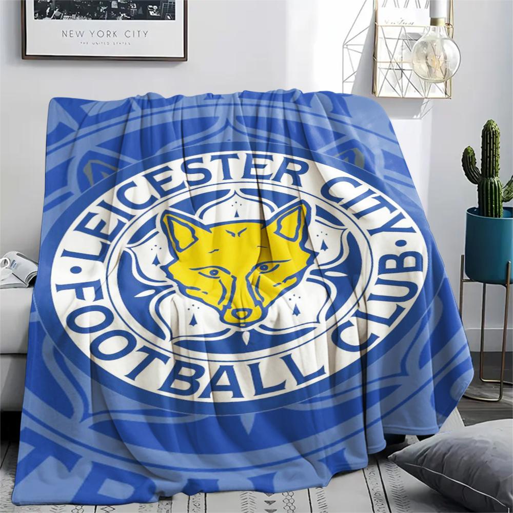 1pc leicester city Print Flannel Blanket, High quality Comfortable for All Seasons, Home Decor, Warmth and Comfort, Perfect for Christmas Gifts69