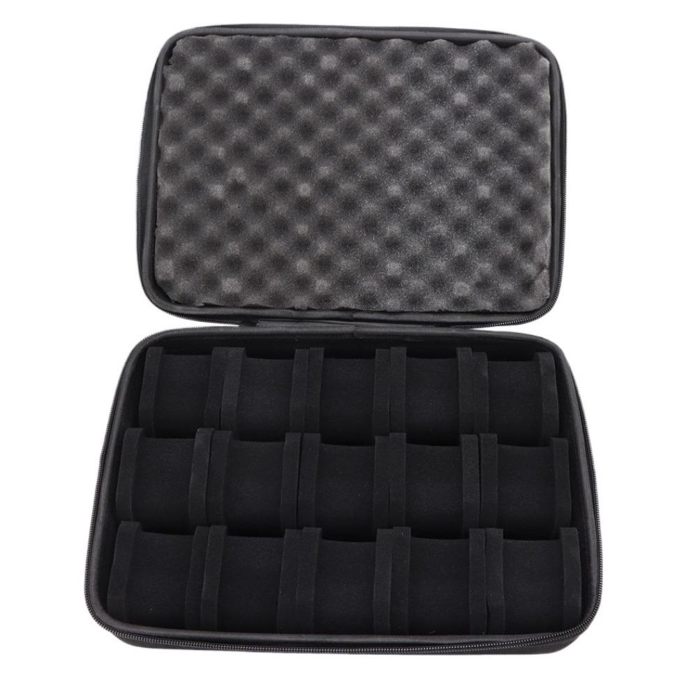 Durable 6/8/10/12/15 Slots Watch Box EVA Hard Watch Case Shockproof Zipper Closure Watch Storage Box Home Use