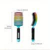 Bristle Nylon Hair Brush Girls Hair Scalp Massage Comb Women Wet Curly Detangle Hair Brush for Salon Hairdressing Styling Tool