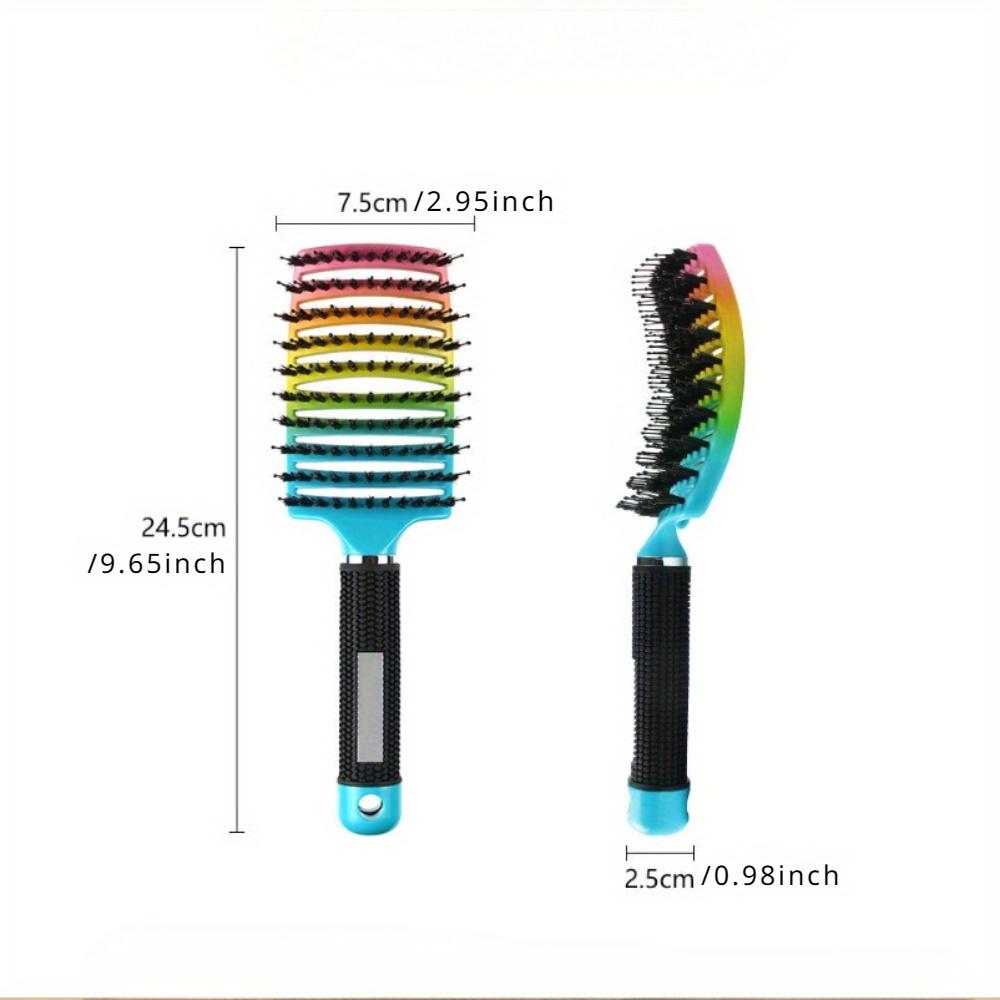 Bristle Nylon Hair Brush Girls Hair Scalp Massage Comb Women Wet Curly Detangle Hair Brush for Salon Hairdressing Styling Tool