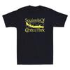 Eichhörnchen im Central Park Lustige Eichhörnchen essen Pizza Grafik Retro Herren T-Shirt