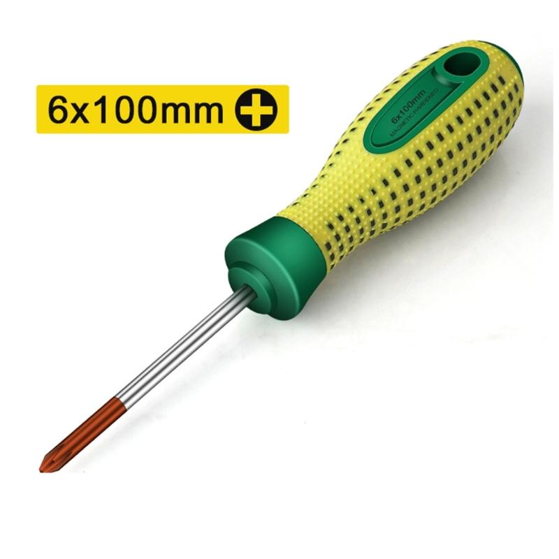 10 Piece Through Steel Core Screwdriver Set,Go-thru Steel Blade High Torque for Fastening,Chiseling or Loosening Seized