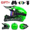 Full Face Motorcycle Helmet Off-Road ATV Dirt Bike Mountain Downhill Karting Safety Protection