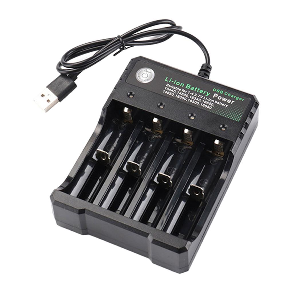 Portable 18650 Battery Charging Adapter Charging Case Rechargeable Batteries Box For 10440 14500 16340 16650 14650 18350 18500