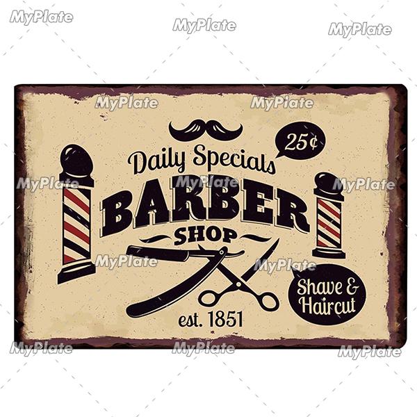 Profession Barber Vintage Metal Sign Tin Sign Vintage  Decoration Plaque Home Wall Decor Bar Sign Home Decor Poster Custom