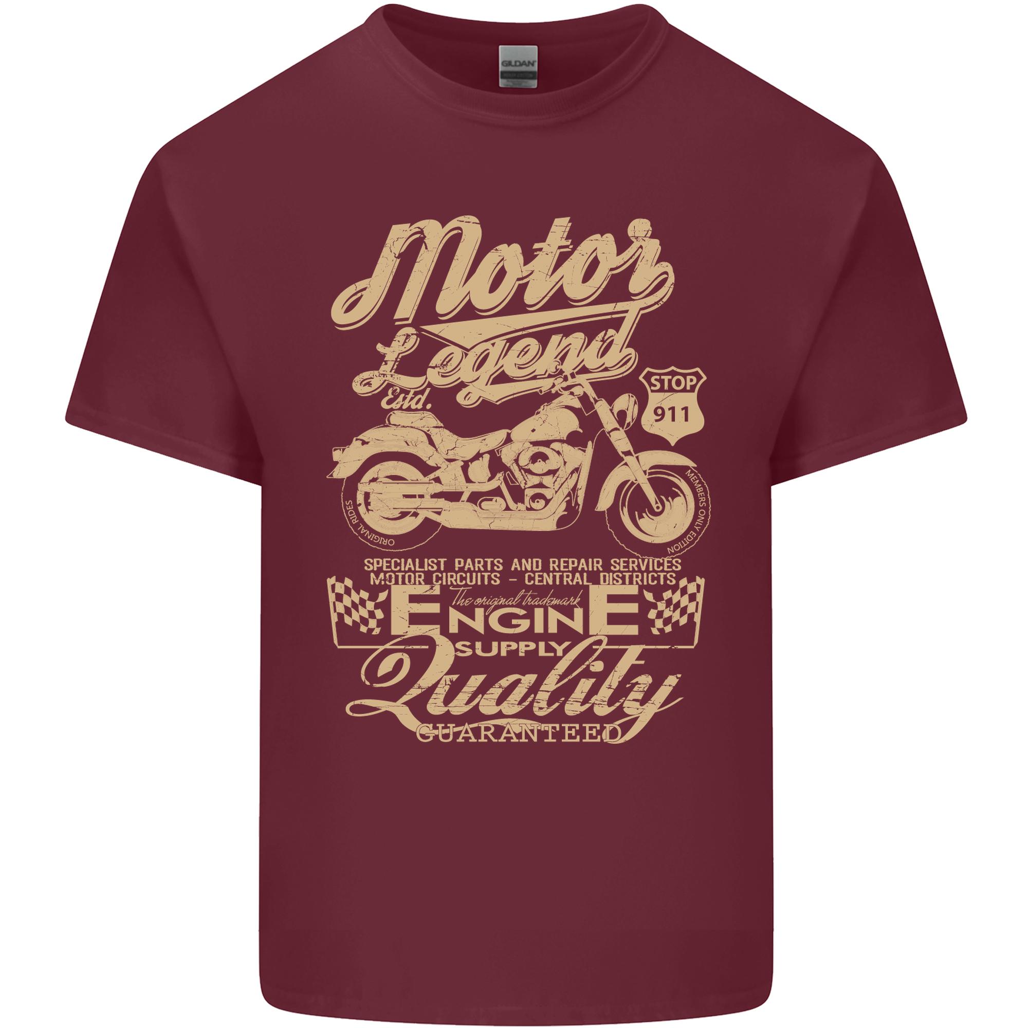 Motor Legend Biker Motorbike Motorcycle Unisexs Light Cotton TShirt S