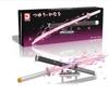 Samurai Sword Building Blocks Ninja Blade Katana Japanese Anime Butterfly Nichirin Knife Bricks Children Toys for Adult