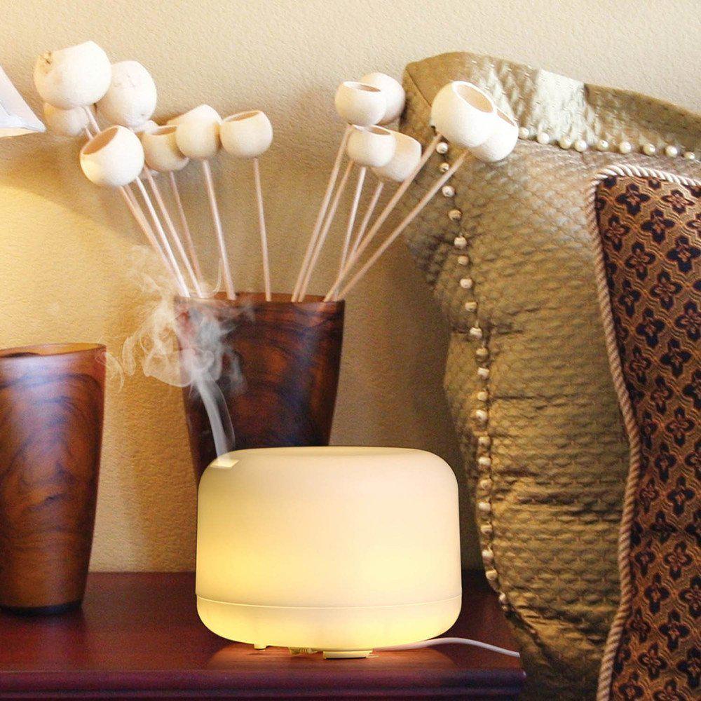 MUJI 500ML Wood Grain Aroma Diffuser & Air Purifier - 5V USB Humidifier for Home