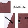 Waterproof Stain-Resistant Apron Nylon Vest Style Anti Dirty Sleeved Apron Breathable Multipurpose Kitchen Aprons