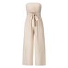 Women Slim Fit Backless Jumpsuit Set Straight Pants Spring Summer Outfit