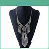 Style Ethnic Simulation Gemstone Decoration Women Necklace With Tassel Design