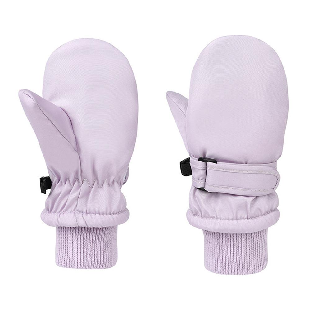 Dziecięce Rękawiczki Zimowe Ciepłe, Wiatroszczelne, Pogrubione Rękawiczki Rowerowe Outdoor