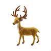 N80B for Creative Christmas Elk Ornament Simulation Winter Elk Figurine Crafts Decor for Home Restaurant Bar Table Decoration