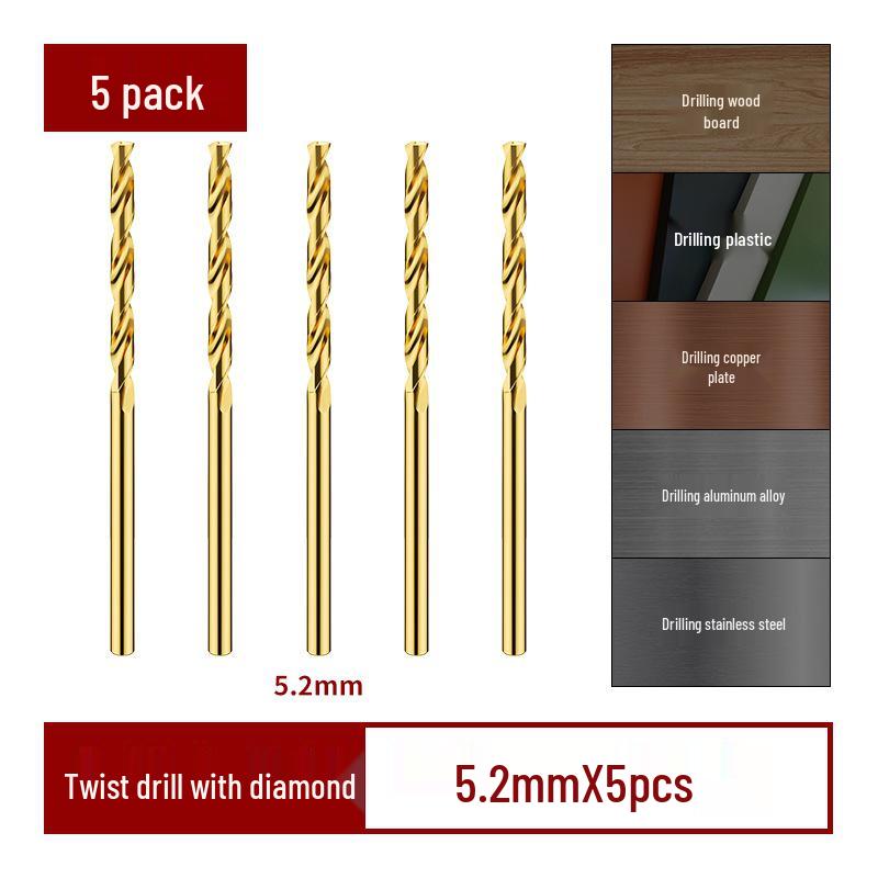 Cobalt Alloy High-Hardness Tungsten Steel Twist Drill Bit Set for Drilling Stainless Steel