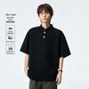 MEDE Men's Loose-Fit Henley Short Sleeve T-Shirt
