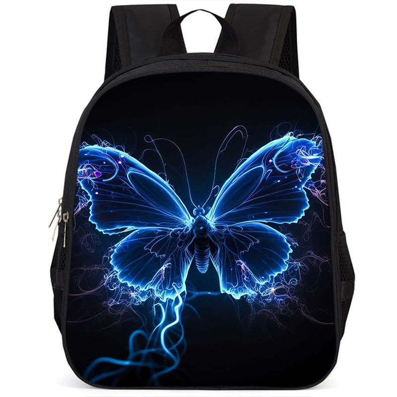 Large Capacity 15 Inch Lightweight Butterfly School Backpack For Kids Oxford Fabric