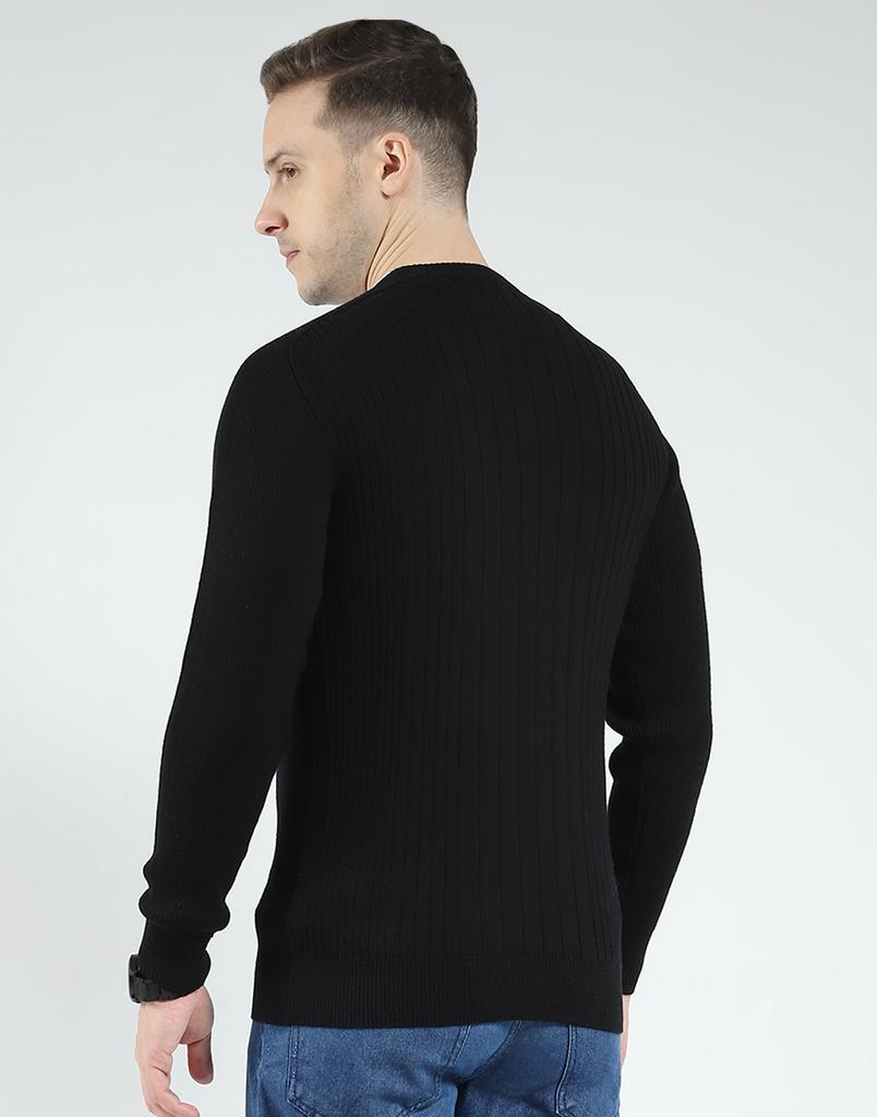 Monte Carlo Men's Wool Full Sleeves V Neck Sweater