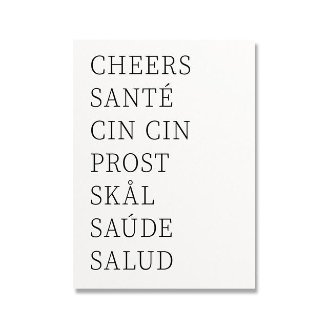 

Очки, одна линия, геометрический художественный постер, минималистичный рисунок со словами, настенная живопись на холсте, модульные картины для бара, декора кухни 21*30cm