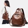 Vintage Damen Rucksack Hohe Qualität Mode Reise Rucksäcke PU Leder Luxus Damen Umhängetasche Große Kapazität Handtaschen