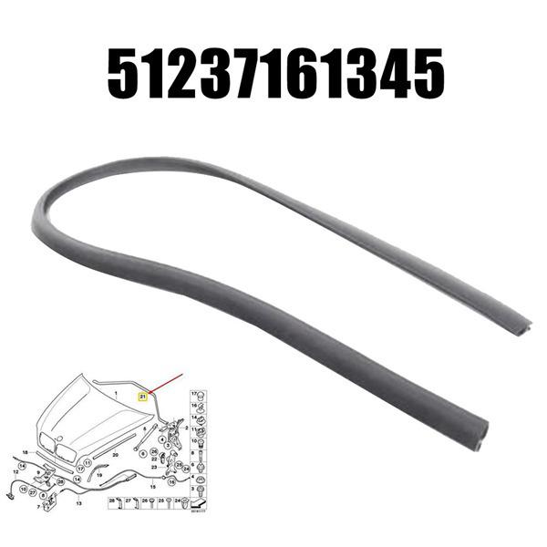 51237161345: Fits BMW X5/X6 Hood Seal Strip